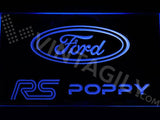 Ford RS Poppy LED Neon Sign Electrical - Blue - TheLedHeroes