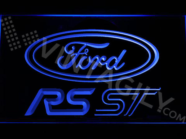 FREE Ford RS/ST LED Sign - Blue - TheLedHeroes