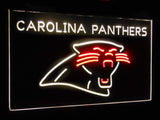 Carolina Panthers Dual Color Led Sign - Normal Size (12x8.5in) - TheLedHeroes