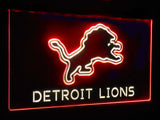 Detroit Lions Dual Color Led Sign - Normal Size (12x8.5in) - TheLedHeroes