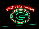 Green Bay Packers Dual Color Led Sign - Normal Size (12x8.5in) - TheLedHeroes