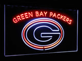 Green Bay Packers Dual Color Led Sign - Normal Size (12x8.5in) - TheLedHeroes