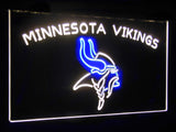 Minnesota Vikings Dual Color Led Sign - Normal Size (12x8.5in) - TheLedHeroes