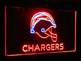 Los Angeles Chargers Dual Color Led Sign - Normal Size (12x8.5in) - TheLedHeroes