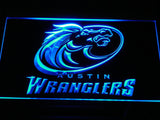 FREE Austin Wranglers LED Sign - Blue - TheLedHeroes