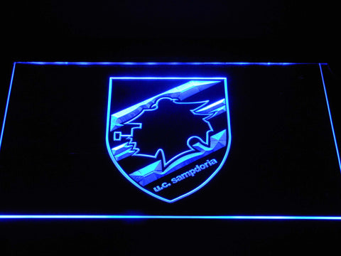 FREE U.C. Sampdoria LED Sign - Blue - TheLedHeroes
