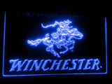 FREE Winchester Firearms Gun Logo LED Sign - Blue - TheLedHeroes