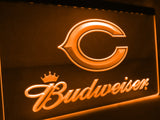 FREE Chicago Bears Budweiser LED Sign - Orange - TheLedHeroes