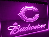 FREE Chicago Bears Budweiser LED Sign - Purple - TheLedHeroes