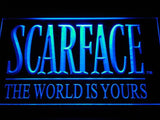 Scarface The World is Yours LED Sign - Blue - TheLedHeroes