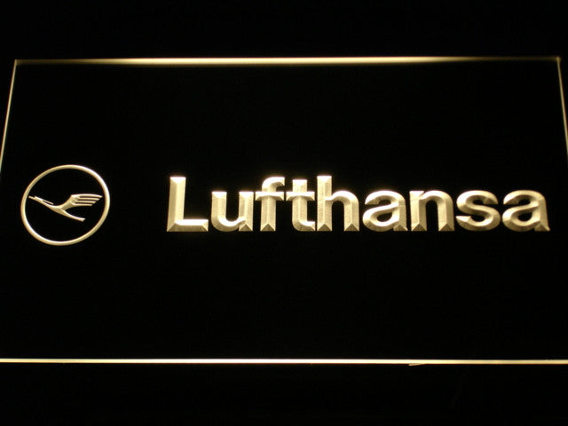 FREE Lufthansa Airlines LED Sign - Yellow - TheLedHeroes
