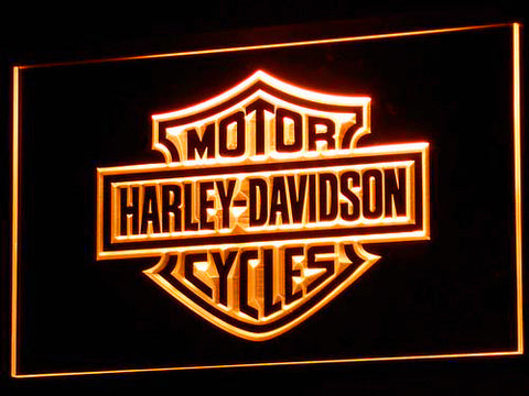 FREE Harley Davidson LED Sign - Orange - TheLedHeroes