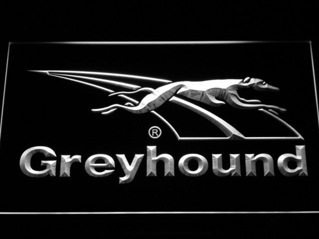 Greyhound Dog LED Sign - White - TheLedHeroes