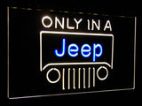 Only in a Jeep Dual Color Led Sign - Normal Size (12x8.5in) - TheLedHeroes