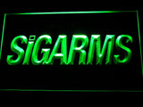 Sigarms Firearms Gun Logo LED Sign - Green - TheLedHeroes