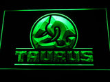 Taurus Gun Firearms Logo LED Sign - Green - TheLedHeroes