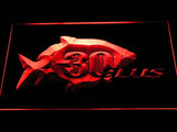 30 Plus Fishing Logo LED Sign - Red - TheLedHeroes