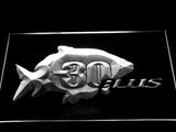 30 Plus Fishing Logo LED Sign - White - TheLedHeroes