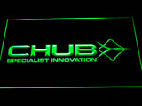 FREE Chub Fishing Logo LED Sign - Green - TheLedHeroes