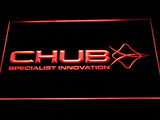 Chub Fishing Logo LED Sign - Red - TheLedHeroes