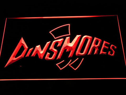 Dinsmores Fishing Logo LED Sign - Red - TheLedHeroes