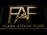 FREE FAF Flash Attack Flies Fishing Logo LED Sign - Multicolor - TheLedHeroes