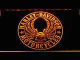 FREE Harley Davidson 6 LED Sign - Yellow - TheLedHeroes