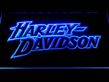 FREE Harley Davidson 2 LED Sign - Blue - TheLedHeroes