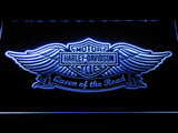 Harley Davidson Queen of the Road LED Sign - White - TheLedHeroes