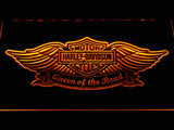 Harley Davidson Queen of the Road LED Sign - Yellow - TheLedHeroes
