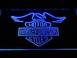 FREE Harley Davidson 5 LED Sign - Blue - TheLedHeroes