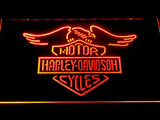 FREE Harley Davidson 5 LED Sign - Orange - TheLedHeroes