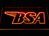 FREE BSA Motorcycles (3) LED Sign - Orange - TheLedHeroes