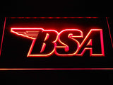 FREE BSA Motorcycles (3) LED Sign - Red - TheLedHeroes