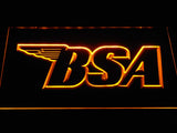 FREE BSA Motorcycles (3) LED Sign - Yellow - TheLedHeroes