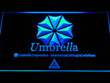 Umbrella Corp Our Business Is Life Itself LED Sign -  Blue - TheLedHeroes