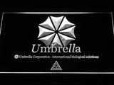 Umbrella Corp Our Business Is Life Itself LED Sign - White - TheLedHeroes