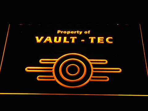 FREE Fallout Vault-Tec LED Sign - Orange - TheLedHeroes