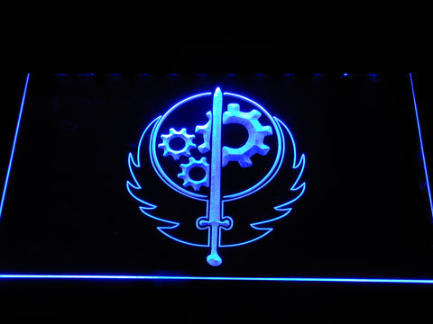 FREE Fallout Brotherhood of Steel Led Sign - White - TheLedHeroes