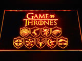Game of Thrones Familys LED Neon Sign USB - Orange - TheLedHeroes
