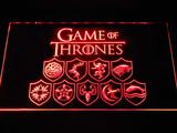 Game of Thrones Familys LED Neon Sign USB - Red - TheLedHeroes