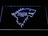 Game of Thrones Stark (2) LED Neon Sign USB - White - TheLedHeroes