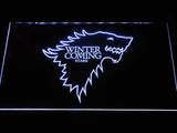 FREE Game of Thrones Stark (2) LED Sign - White - TheLedHeroes