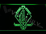 1st Battalion 1st Marines LED Neon Sign Electrical - Green - TheLedHeroes