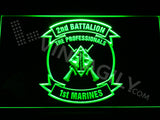 FREE 2nd Battalion 1st Marines LED Sign - Green - TheLedHeroes