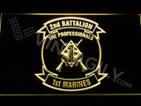 FREE 2nd Battalion 1st Marines LED Sign - Yellow - TheLedHeroes
