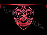 FREE 3rd Battalion 25th Marines LED Sign - Red - TheLedHeroes