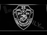 FREE 3rd Battalion 25th Marines LED Sign - White - TheLedHeroes