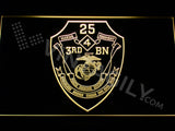 FREE 3rd Battalion 25th Marines LED Sign - Yellow - TheLedHeroes
