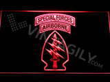 Special Forces Airborne LED Sign - Red - TheLedHeroes
